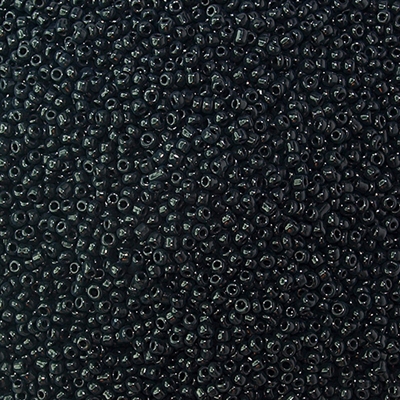 Seed beads 12/0 helt sort,10 gram